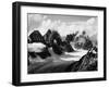 Mountain Peaks Covered in Snow-Dmitri Kessel-Framed Photographic Print