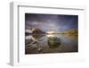 Mountain Peaks on Spitsbergen at Dawn in Signehamna Harbor-Paul Souders-Framed Photographic Print