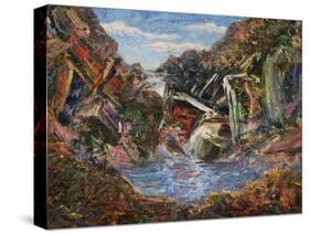 Mountain Pool-James W Johnson-Stretched Canvas