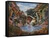 Mountain Pool-James W Johnson-Framed Stretched Canvas