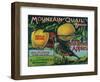 Mountain Quail Apple Crate Label - Watsonville, CA-Lantern Press-Framed Art Print