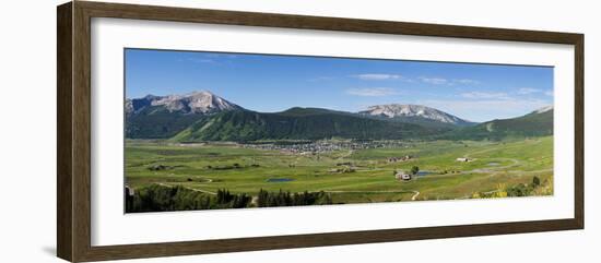 Mountain Range, Crested Butte, Gunnison County, Colorado, USA-null-Framed Photographic Print