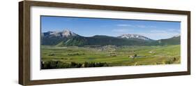 Mountain Range, Crested Butte, Gunnison County, Colorado, USA-null-Framed Photographic Print