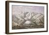 Mountain Range in East Africa, Engraving from Lake Regions of Equatorial Africa-Richard Francis Burton-Framed Giclee Print