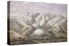 Mountain Range in East Africa, Engraving from Lake Regions of Equatorial Africa-Richard Francis Burton-Stretched Canvas