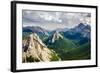 Mountain Range Landscape View in Jasper Np, Canada-MartinM303-Framed Photographic Print