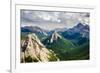 Mountain Range Landscape View in Jasper Np, Canada-MartinM303-Framed Photographic Print