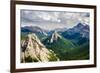 Mountain Range Landscape View in Jasper Np, Canada-MartinM303-Framed Photographic Print