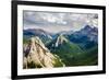 Mountain Range Landscape View in Jasper Np, Canada-MartinM303-Framed Photographic Print