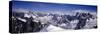 Mountain Range, Mt Blanc, the Alps, France-null-Stretched Canvas