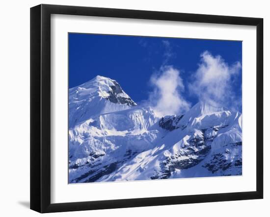 Mountain Range, Nepal, Asia-James Green-Framed Photographic Print