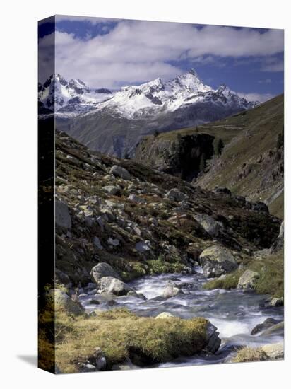 Mountain Range Panorama, Pontresina Region, Switzerland-Art Wolfe-Stretched Canvas