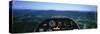 Mountain Range Through a Cockpit of an Airplane, Green Mountains, Vermont, USA-null-Stretched Canvas