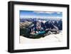 Mountain Range View from Mt Temple with Moraine Lake, Banff, Rocky Mountains, Alberta, Canada-Martin M303-Framed Photographic Print