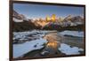 Mountain range with Cerro Fitz Roy, Los Glaciares National Park, Argentina-Ed Rhodes-Framed Photographic Print