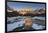 Mountain range with Cerro Fitz Roy, Los Glaciares National Park, Argentina-Ed Rhodes-Framed Photographic Print