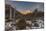 Mountain range with Cerro Torre and Fitz Roy, Los Glaciares National Park, Argentina-Ed Rhodes-Mounted Photographic Print