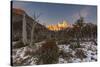 Mountain range with Cerro Torre and Fitz Roy, Los Glaciares National Park, Argentina-Ed Rhodes-Stretched Canvas