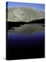 Mountain Reflected in a Blue Lake, Colorado-Michael Brown-Stretched Canvas