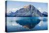Mountain reflecting in lake at Banff National Park, Banff, Alberta, Canada-Panoramic Images-Stretched Canvas