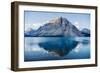 Mountain reflecting in lake at Banff National Park, Banff, Alberta, Canada-Panoramic Images-Framed Photographic Print