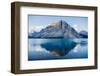 Mountain reflecting in lake at Banff National Park, Banff, Alberta, Canada-Panoramic Images-Framed Photographic Print