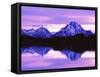 Mountain Reflections on Lake, Grand Teton National Park, Wyoming, Usa-Dennis Flaherty-Framed Stretched Canvas