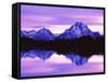 Mountain Reflections on Lake, Grand Teton National Park, Wyoming, Usa-Dennis Flaherty-Framed Stretched Canvas
