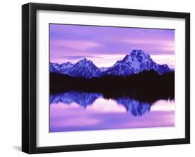 Mountain Reflections on Lake, Grand Teton National Park, Wyoming, Usa-Dennis Flaherty-Framed Photographic Print