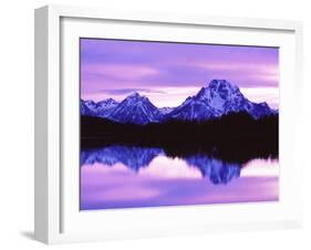 Mountain Reflections on Lake, Grand Teton National Park, Wyoming, Usa-Dennis Flaherty-Framed Photographic Print