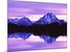 Mountain Reflections on Lake, Grand Teton National Park, Wyoming, Usa-Dennis Flaherty-Mounted Photographic Print