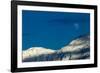 Mountain Ridge and Moon, Antarctic Peninsula-Paul Souders-Framed Photographic Print