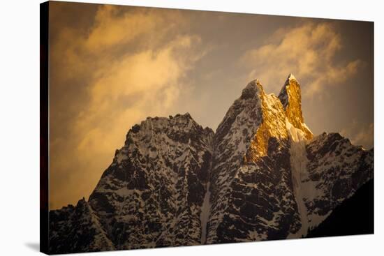 Mountain Ridge, Landscape in Tibet China.-bspguy-Stretched Canvas