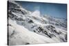 Mountain Ridge with Wind Blowing off Some Snow-Anze Bizjan-Stretched Canvas