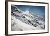 Mountain Ridge with Wind Blowing off Some Snow-Anze Bizjan-Framed Photographic Print