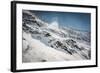 Mountain Ridge with Wind Blowing off Some Snow-Anze Bizjan-Framed Photographic Print