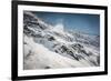 Mountain Ridge with Wind Blowing off Some Snow-Anze Bizjan-Framed Photographic Print