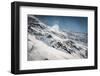 Mountain Ridge with Wind Blowing off Some Snow-Anze Bizjan-Framed Photographic Print