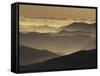 Mountain Ridges at Sunrise, Great Smoky Mountains National Park, Tennessee, USA-Adam Jones-Framed Stretched Canvas