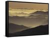 Mountain Ridges at Sunrise, Great Smoky Mountains National Park, Tennessee, USA-Adam Jones-Framed Stretched Canvas