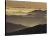 Mountain Ridges at Sunrise, Great Smoky Mountains National Park, Tennessee, USA-Adam Jones-Stretched Canvas