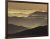 Mountain Ridges at Sunrise, Great Smoky Mountains National Park, Tennessee, USA-Adam Jones-Framed Photographic Print