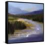 Mountain River II-Sheila Finch-Framed Stretched Canvas