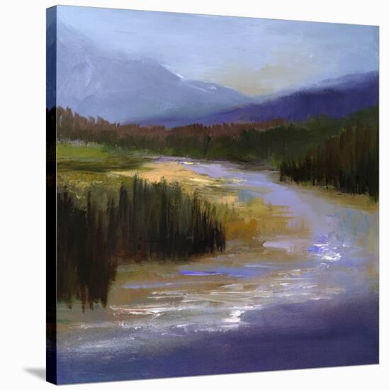 Mountain River II-Sheila Finch-Stretched Canvas