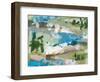 Mountain River III-Melissa Wang-Framed Art Print