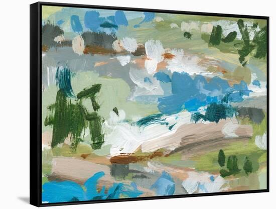 Mountain River III-Melissa Wang-Framed Stretched Canvas