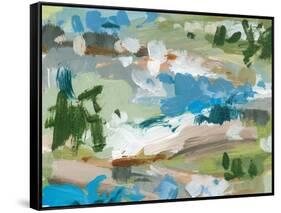 Mountain River III-Melissa Wang-Framed Stretched Canvas