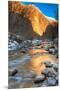 Mountain River in the Alps-null-Mounted Premium Giclee Print