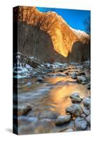 Mountain River in the Alps-null-Stretched Canvas