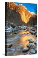 Mountain River in the Alps-null-Stretched Canvas